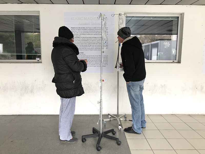 Arnaud Théval United Color of (2017) série évolutive de textes format 100 x 120 cm.