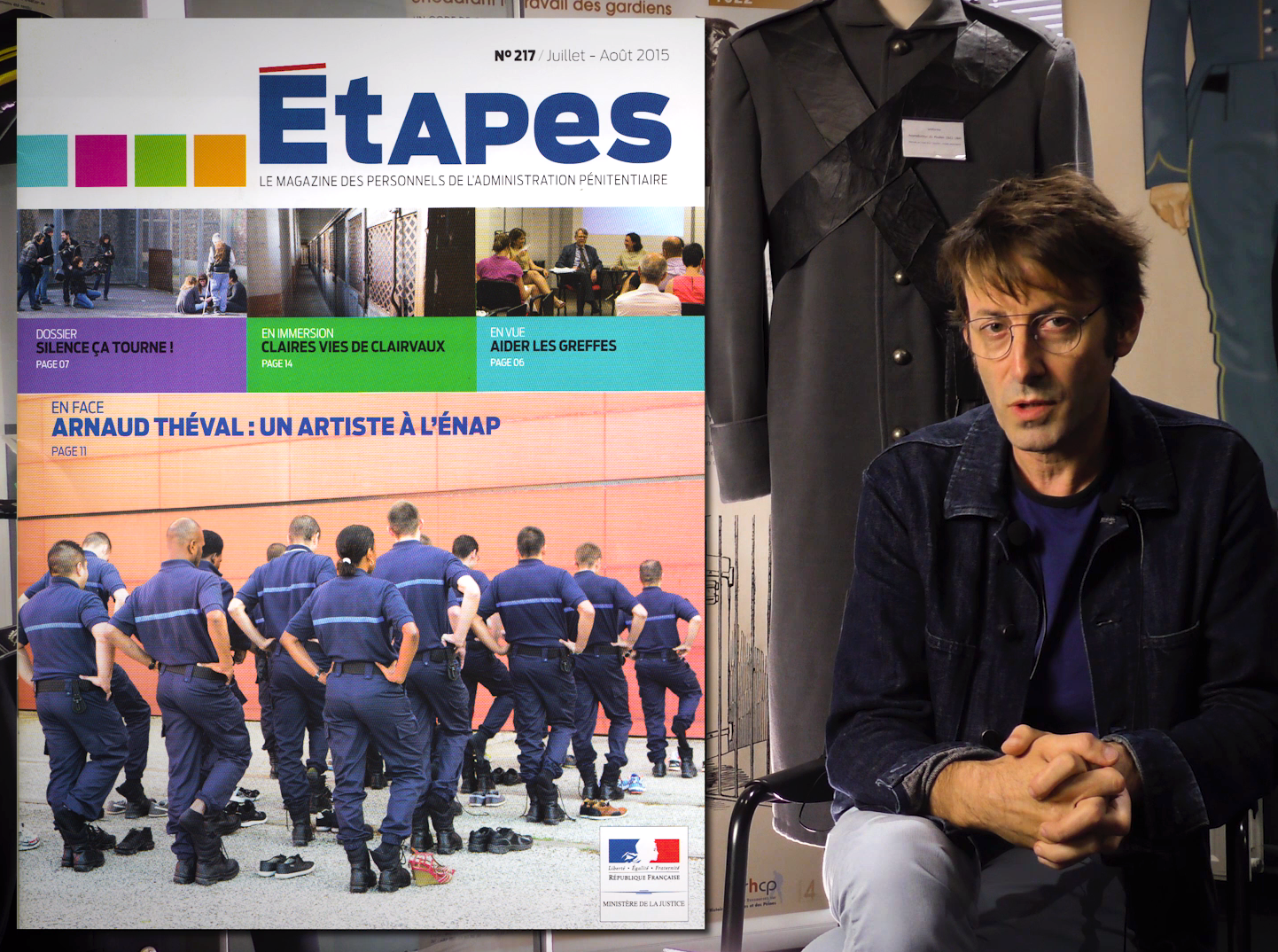 Arnaud Théval Le mur rouge (2019), histoire d'une image. © vidéo Enap Atelier Pédagogique du Numérique – ENAP. Réalisation : Marie-Christine Pujeau et Jean-Christophe Arcamone