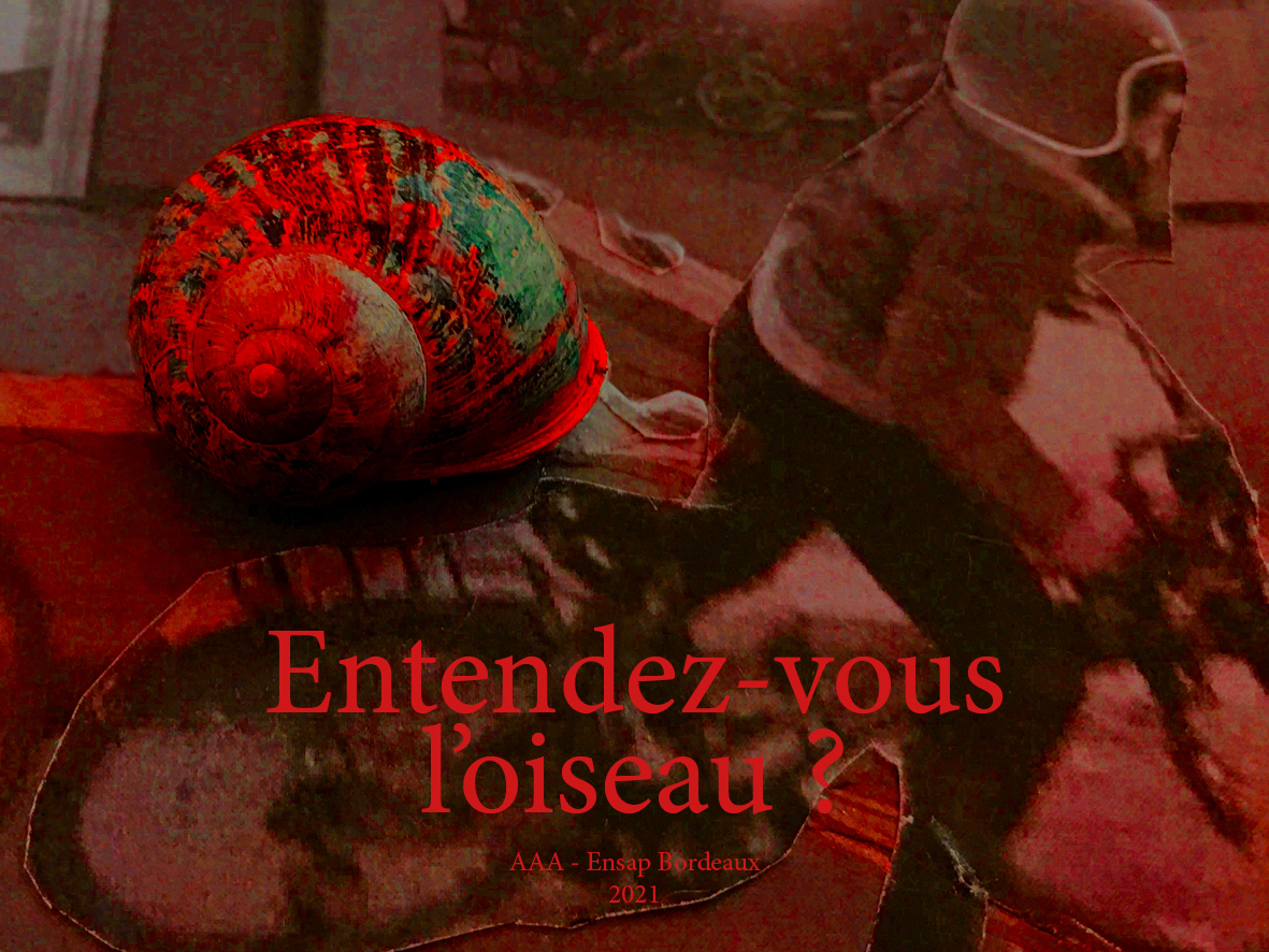 Atelier AAA "Entendez-vous l'oiseau" (2021), ensap Bordeaux.