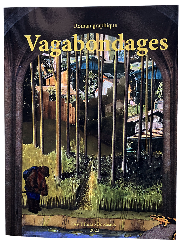 Vagabondages 2 (2022), roman graphique du studio Architecture, ville et territoires, ensap Bordeaux.