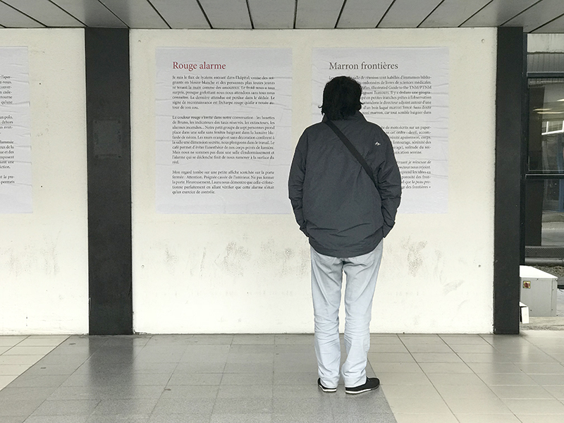 United Color of (2017) série évolutive de texte format 100 x 120 cm.
