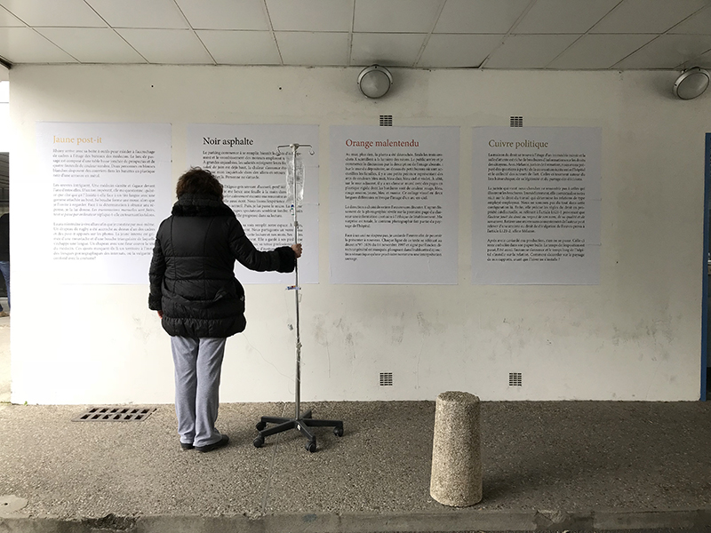 United Color of (2017) série évolutive de texte format 100 x 120 cm.