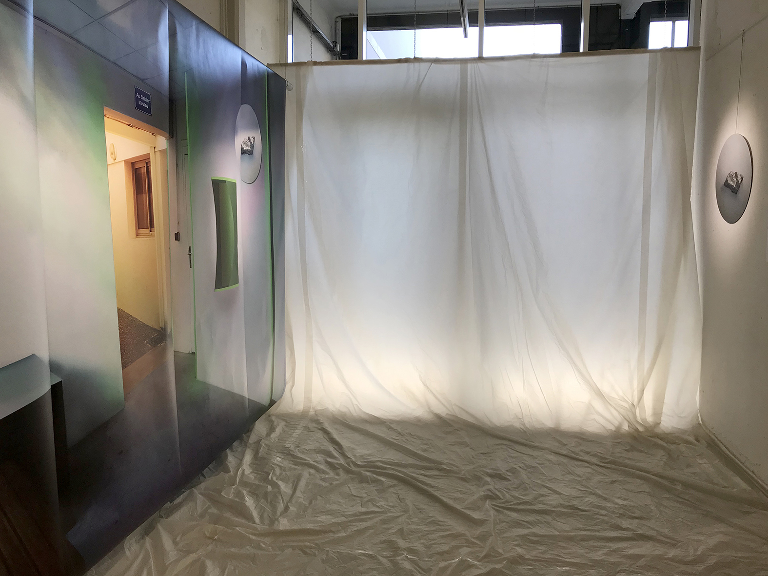 Arnaud Théval et CANCAN Au sablier inversé (2019) simulation format 266 x 400 cm.