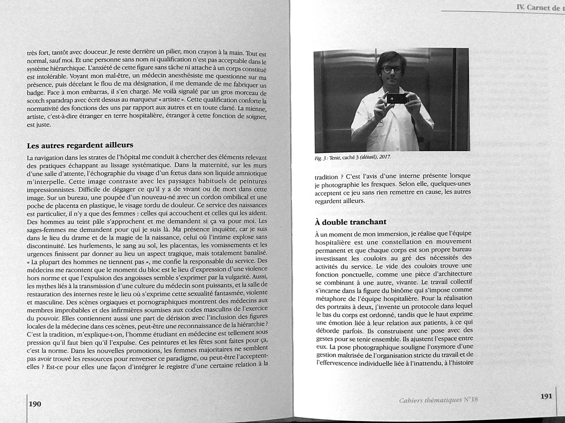 Ni sexy, ni attractif (2019) Cahiers thématiques N°18 "Hospitalité(s). Espace(s) de soin, de tension et de présence. Éditions de la Maison des sciences de l'homme.
