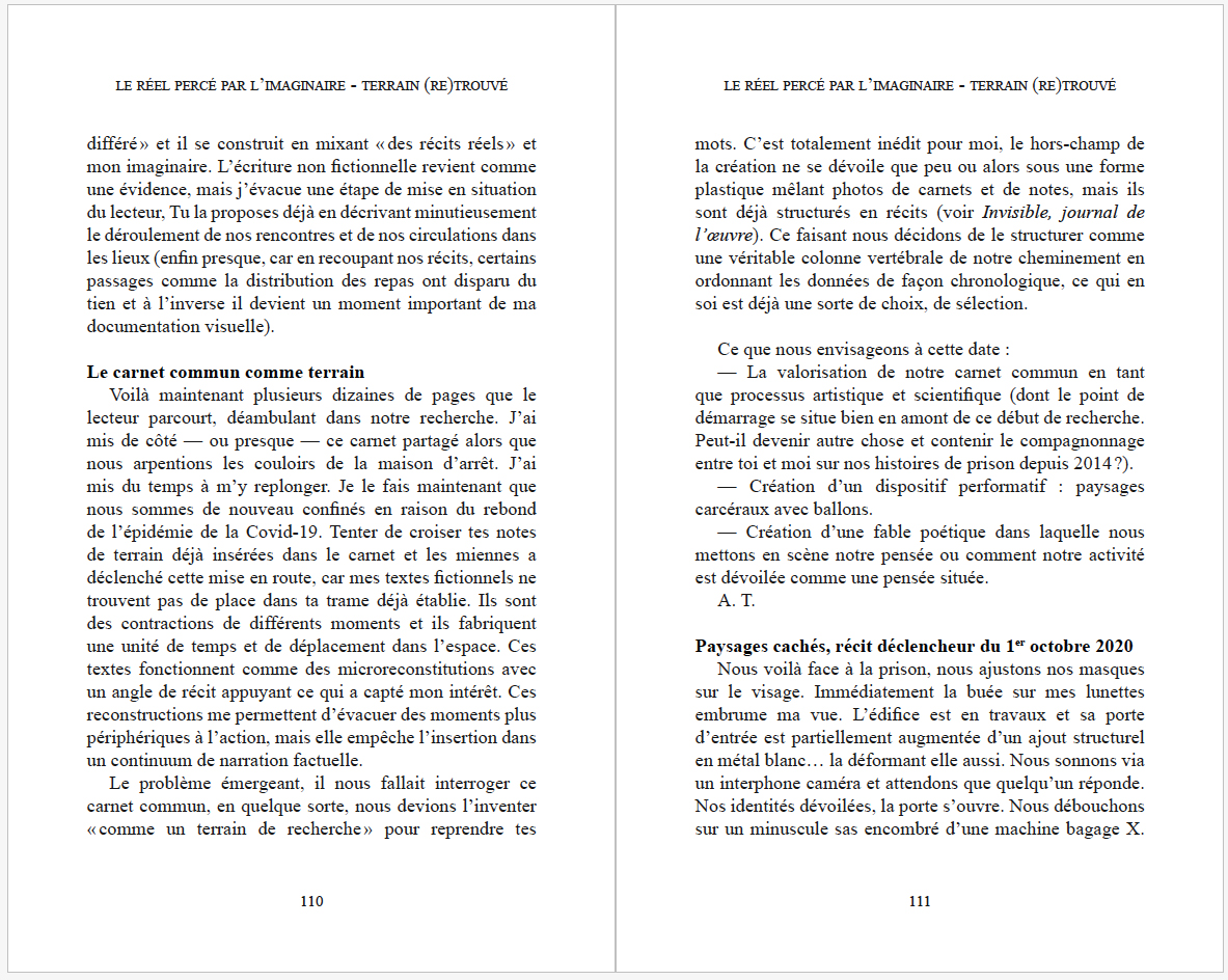 Delphine Saurier et Arnaud Théval "Des bons moments en prison", carnet de terrain commun. Éditions L'Harmattan, collection Logiques Sociales (2024, Paris.