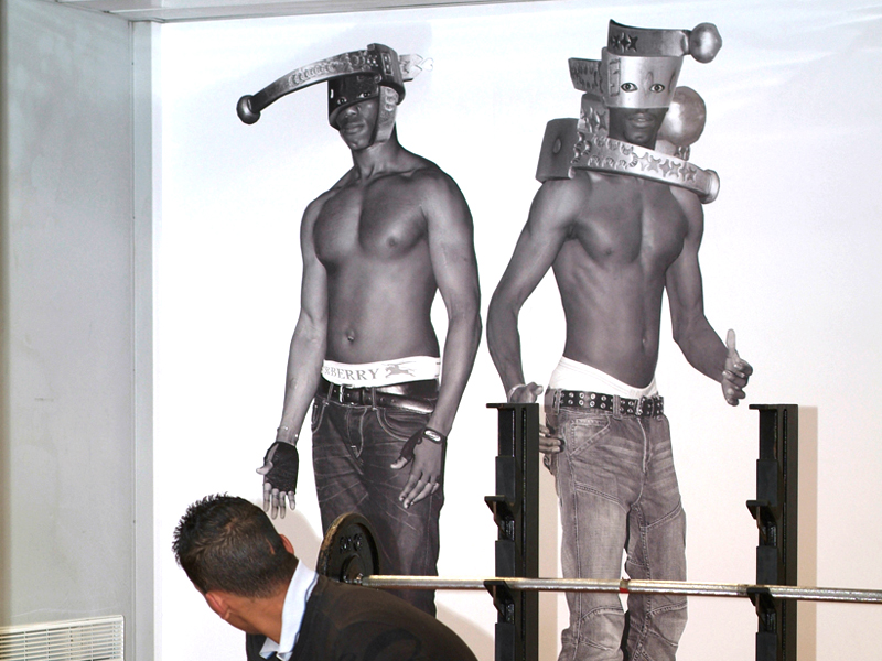 Théval Invisibles (2009) salle de musculation, Nantes.