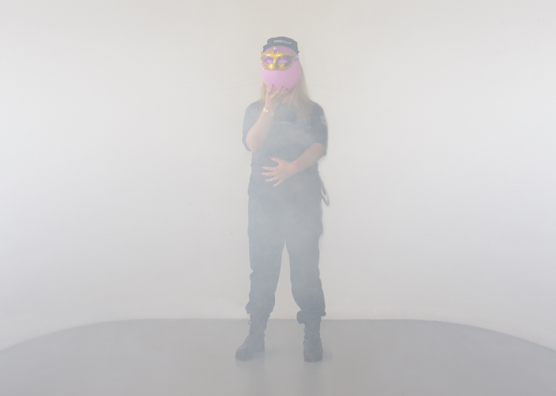 L'enceinte (2015) 250 x 350 cm, école nationale d'administration pénitentiaire, Agen.