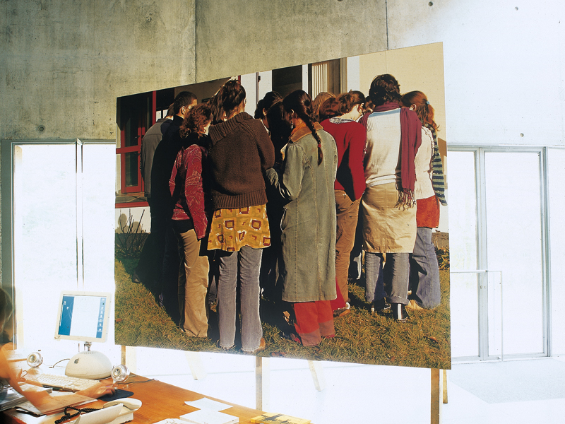Photo de classes, FRAC Pays de la Loire (2005), vue de l'exposition Stéphane Bellanger.